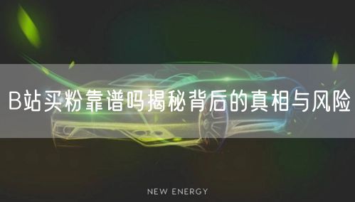 B站买粉靠谱吗揭秘背后的真相与风险