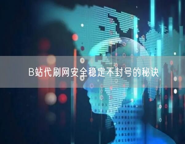 B站代刷网安全稳定不封号的秘诀