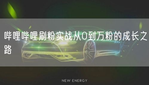 哔哩哔哩刷粉实战从0到万粉的成长之路