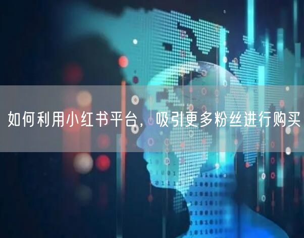 如何利用小红书平台,吸引更多粉丝进行购买